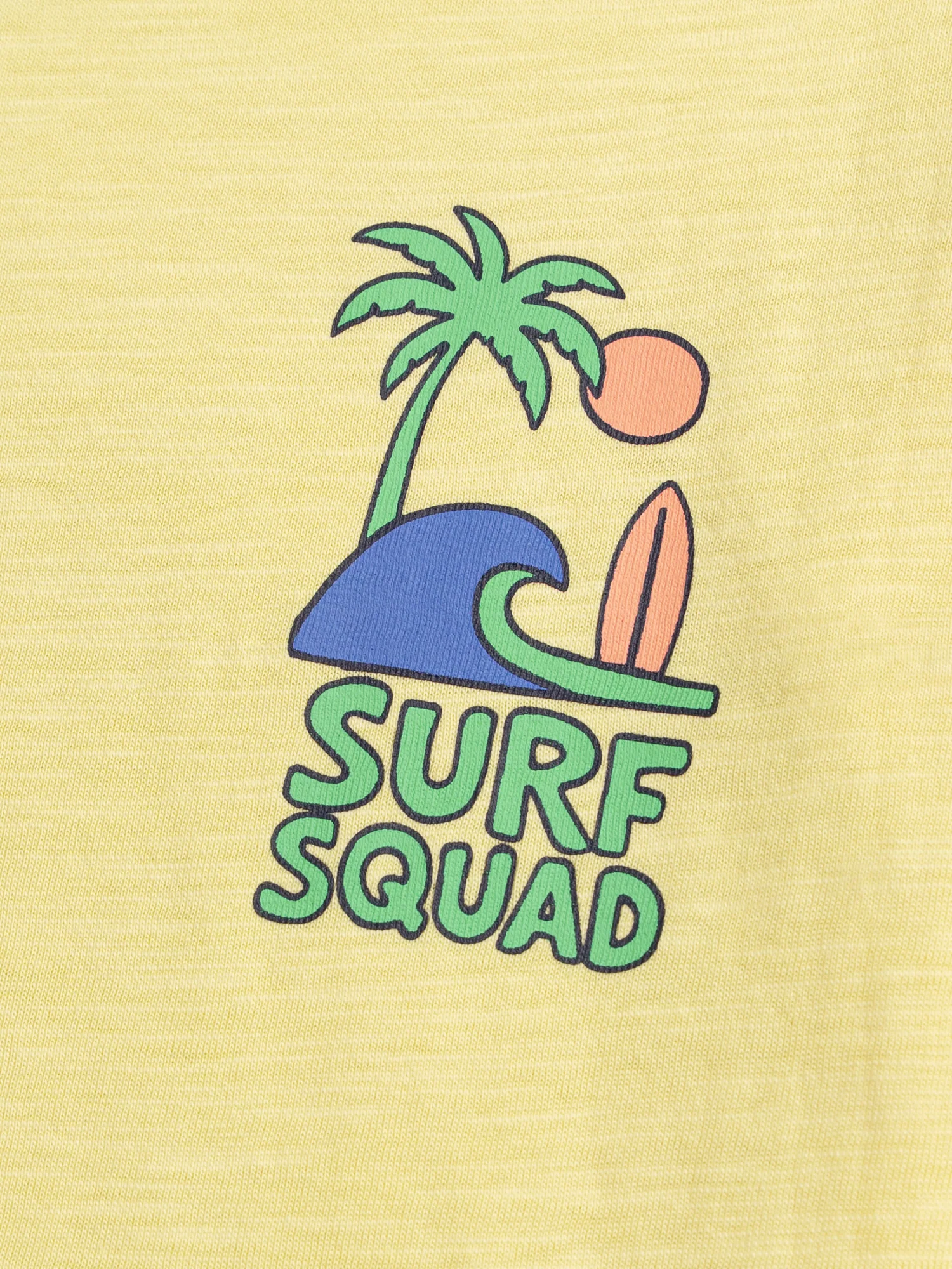 T-shirt jaune à animation surf pour garçon - Image 4