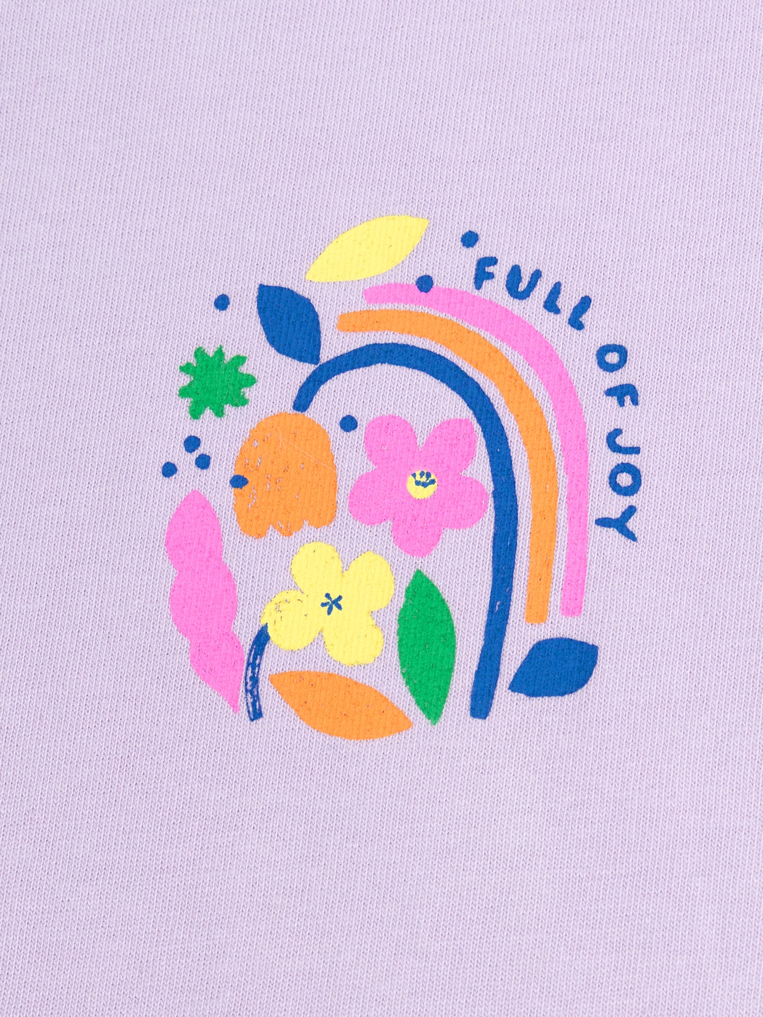 T-shirt violet à animation florale pour fille - Image 3