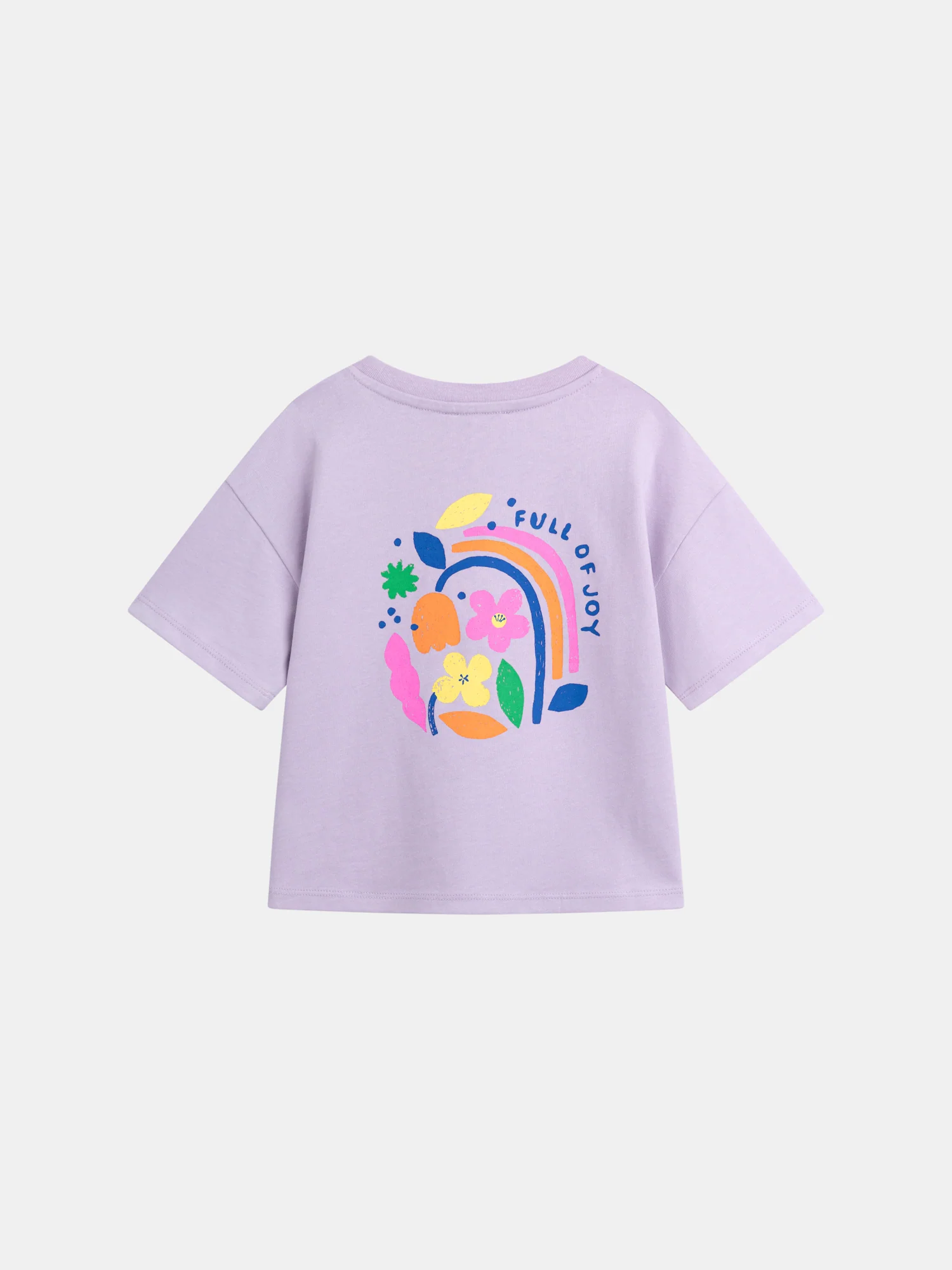 T-shirt violet à animation florale pour fille - Image 4