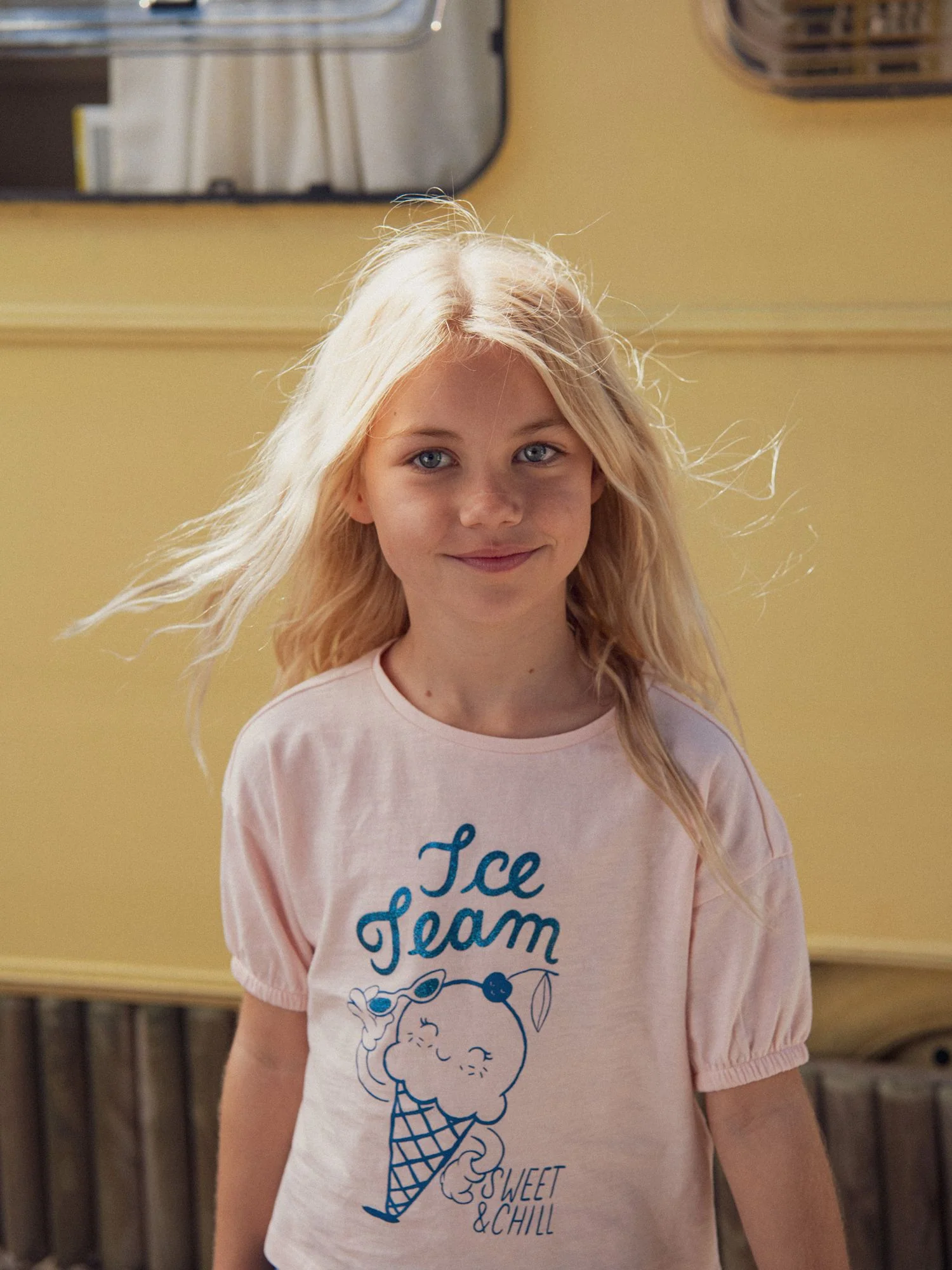 T-shirt rose animation glace pour fille - Image 3