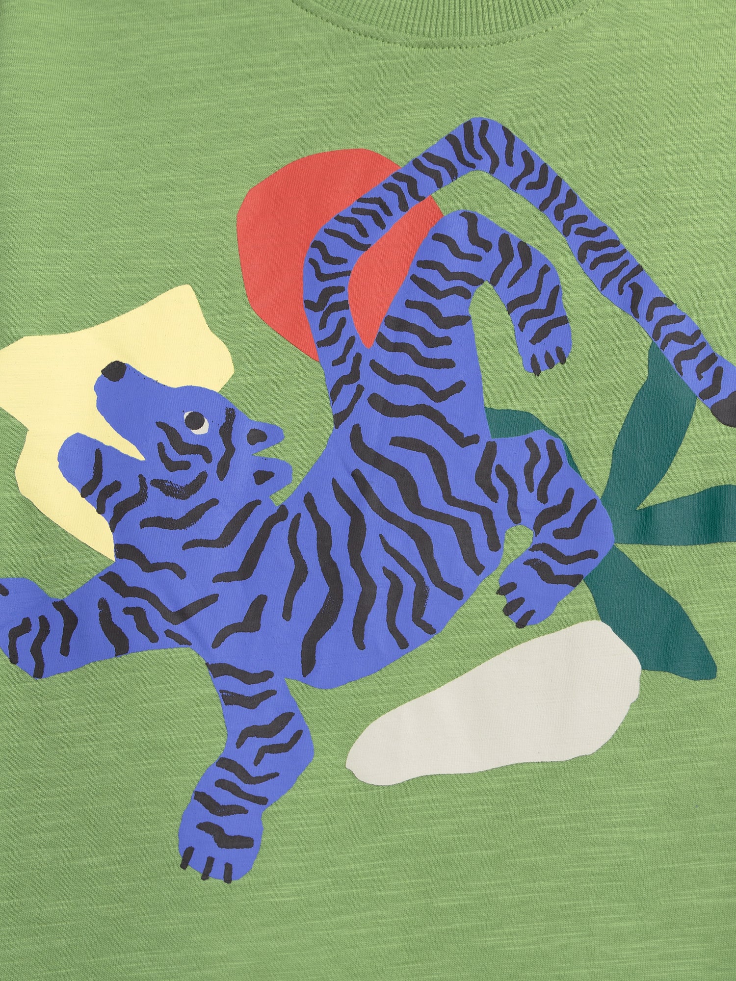 T-shirt vert animation tigre pour garçon - Image 2
