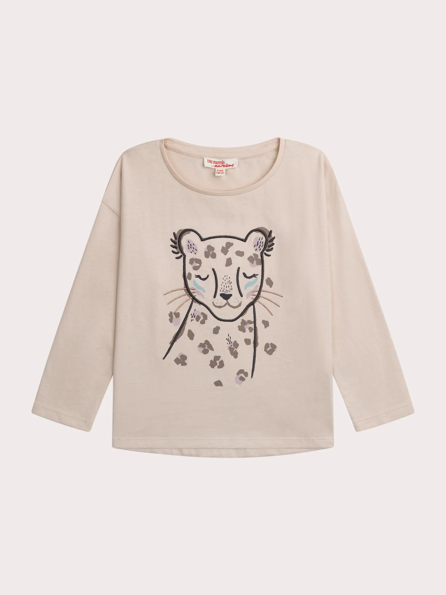 T-shirt à manches longues animation panthère