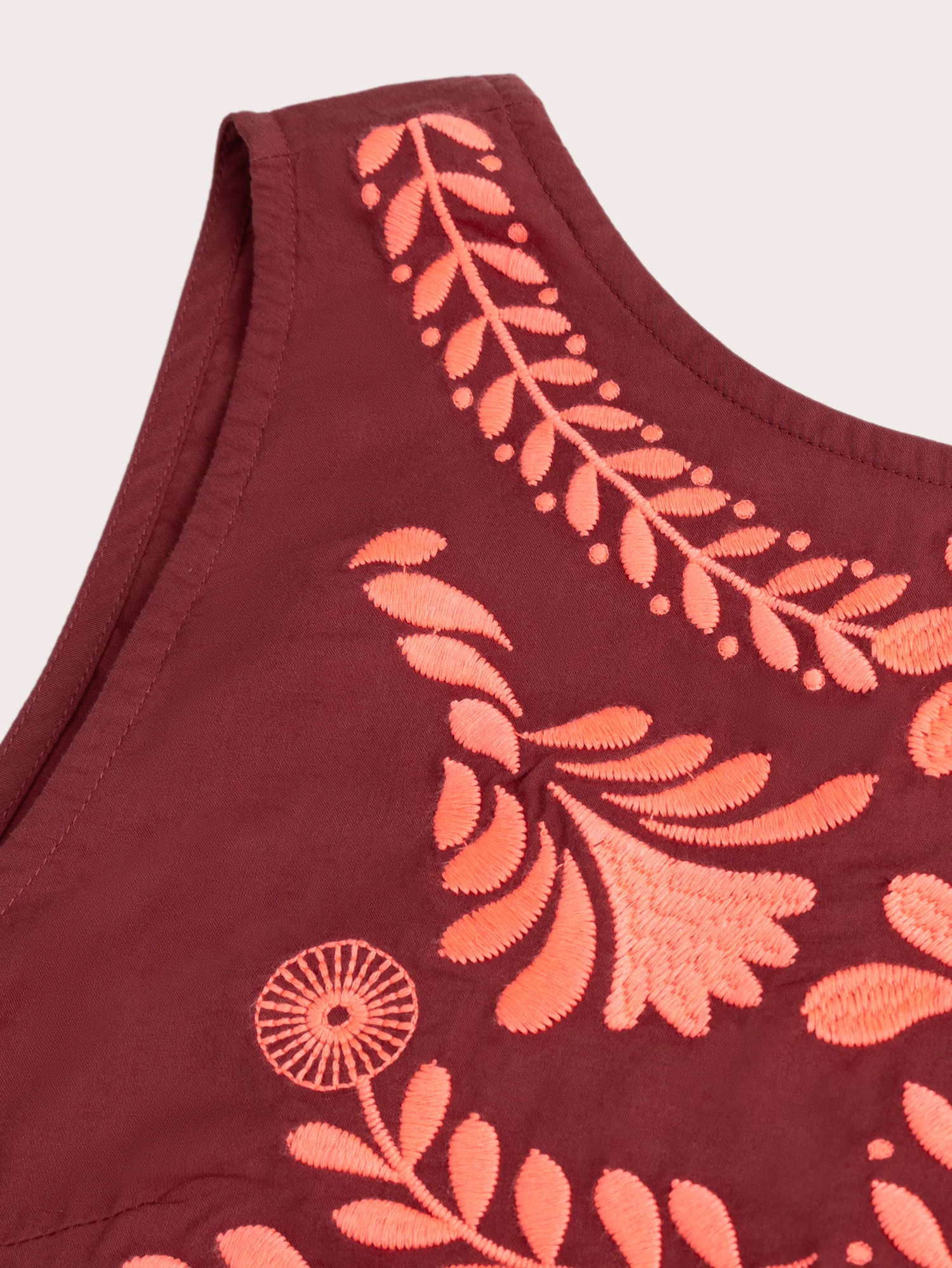 Top brodé en popeline pour femme - Image 2