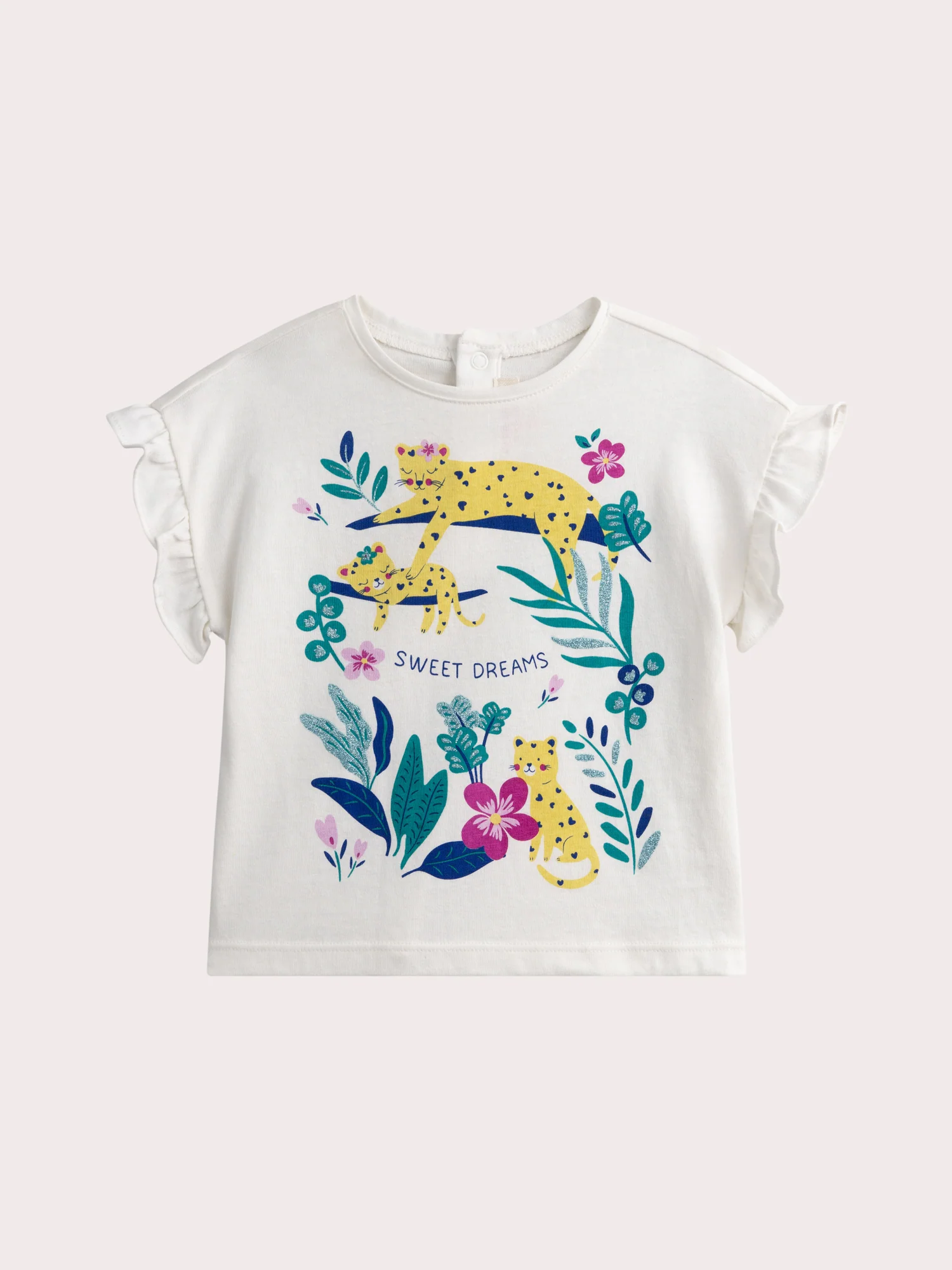 Tshirt à imprimé tropical pour bébé fille