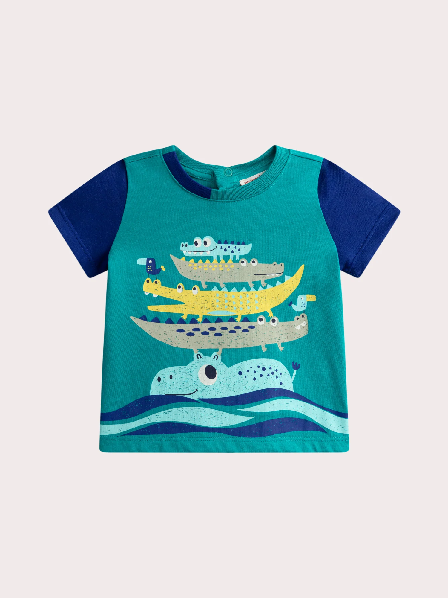 Tshirt turquoise pour bébé garçon