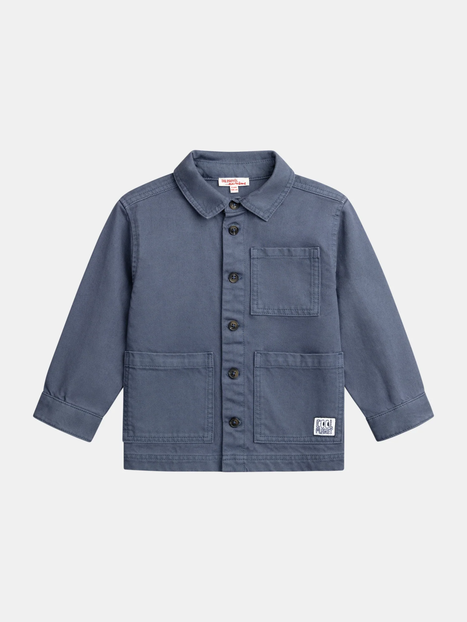 Veste bleue foncée à poches pour garçon