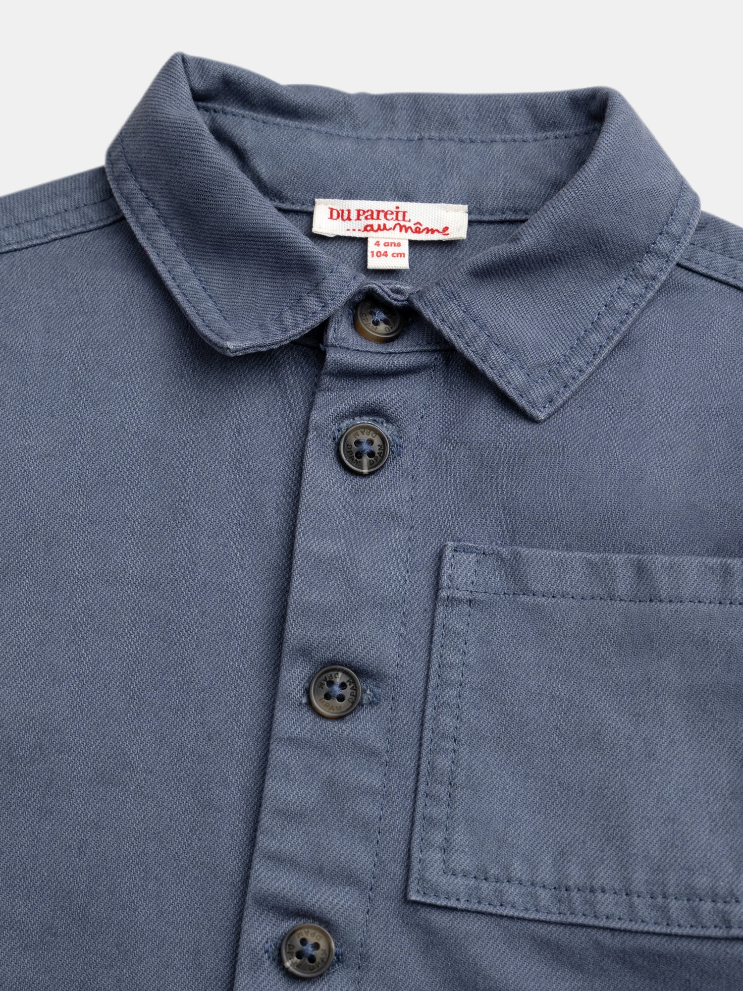 Veste bleue foncée à poches pour garçon - Image 5