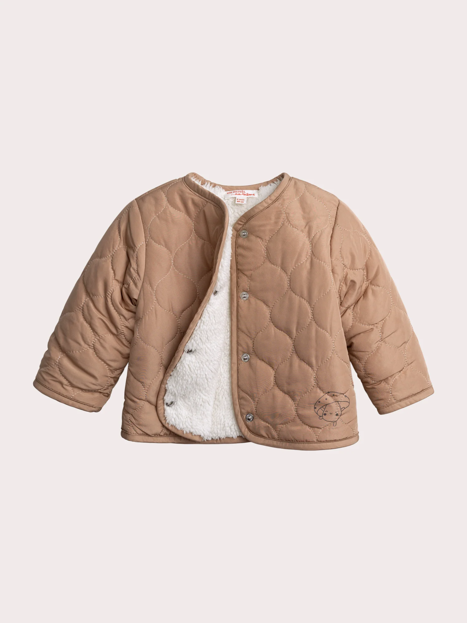 Veste réversible en sherpa naissance