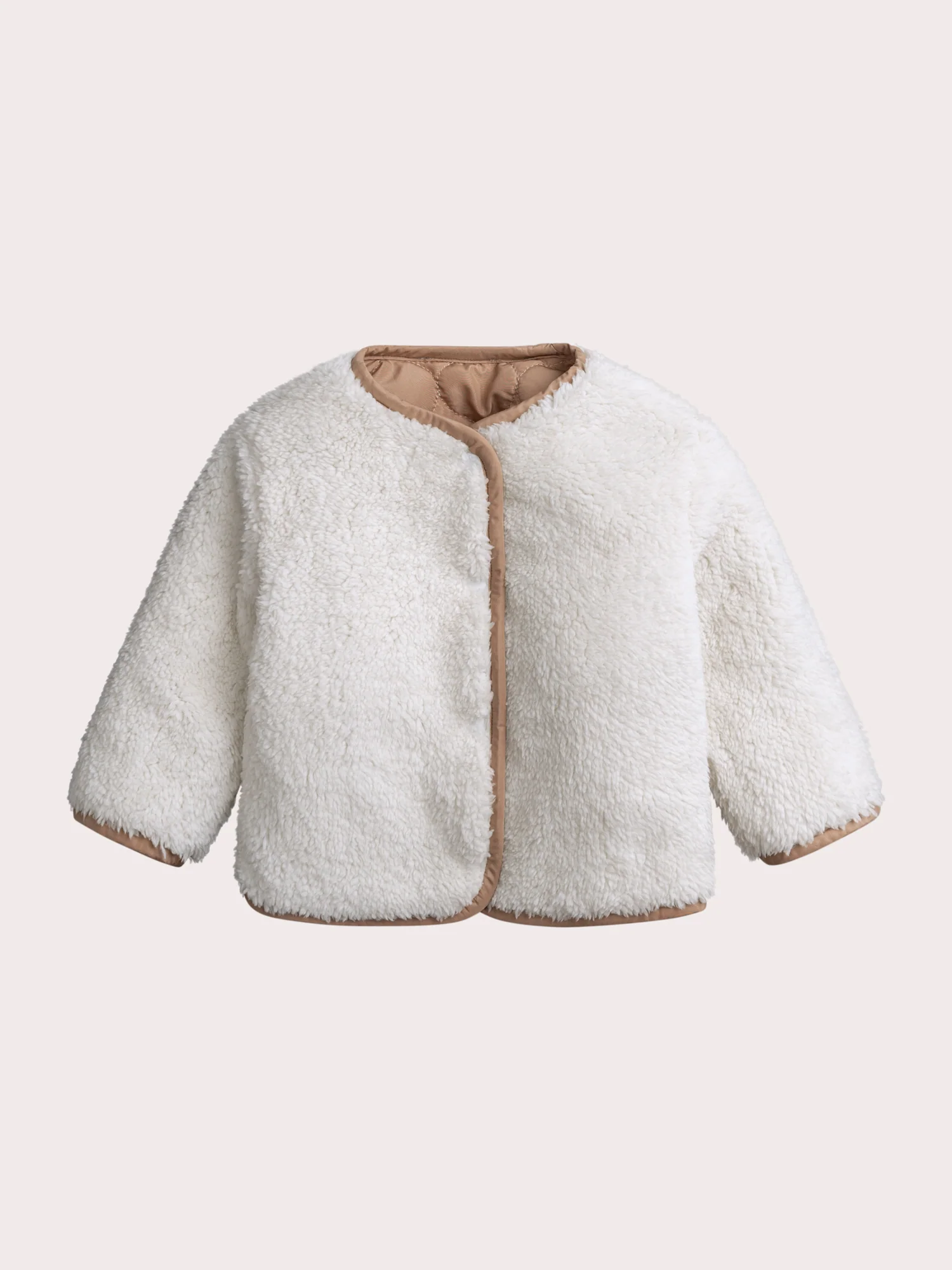 Veste réversible en sherpa naissance - Image 5