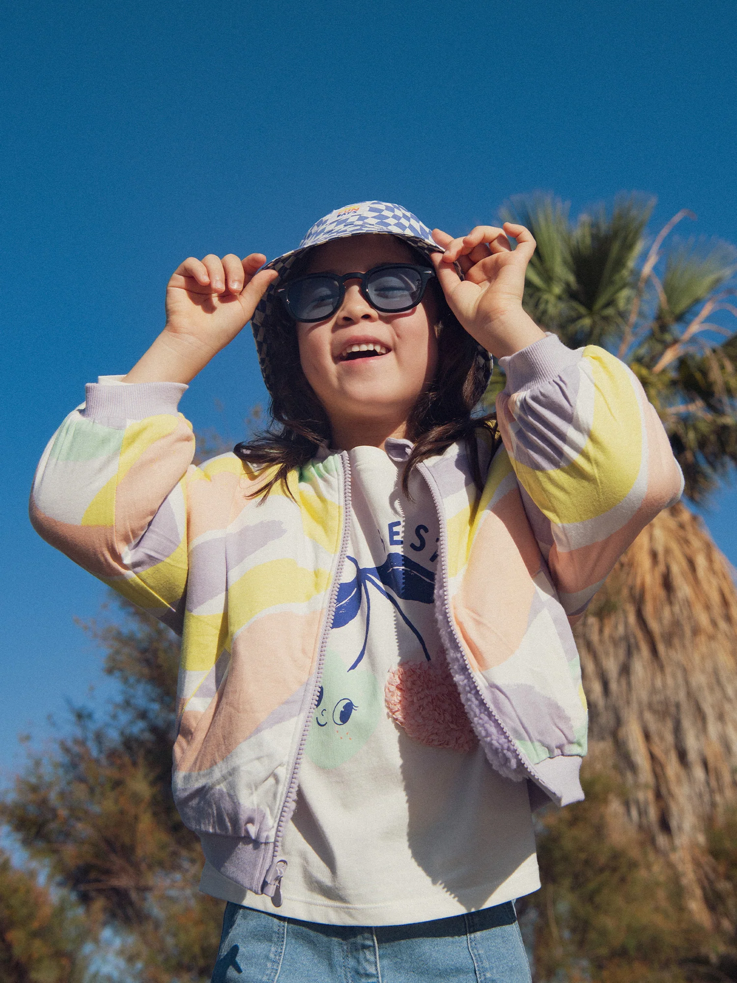Veste réversible violette pour fille - Image 2