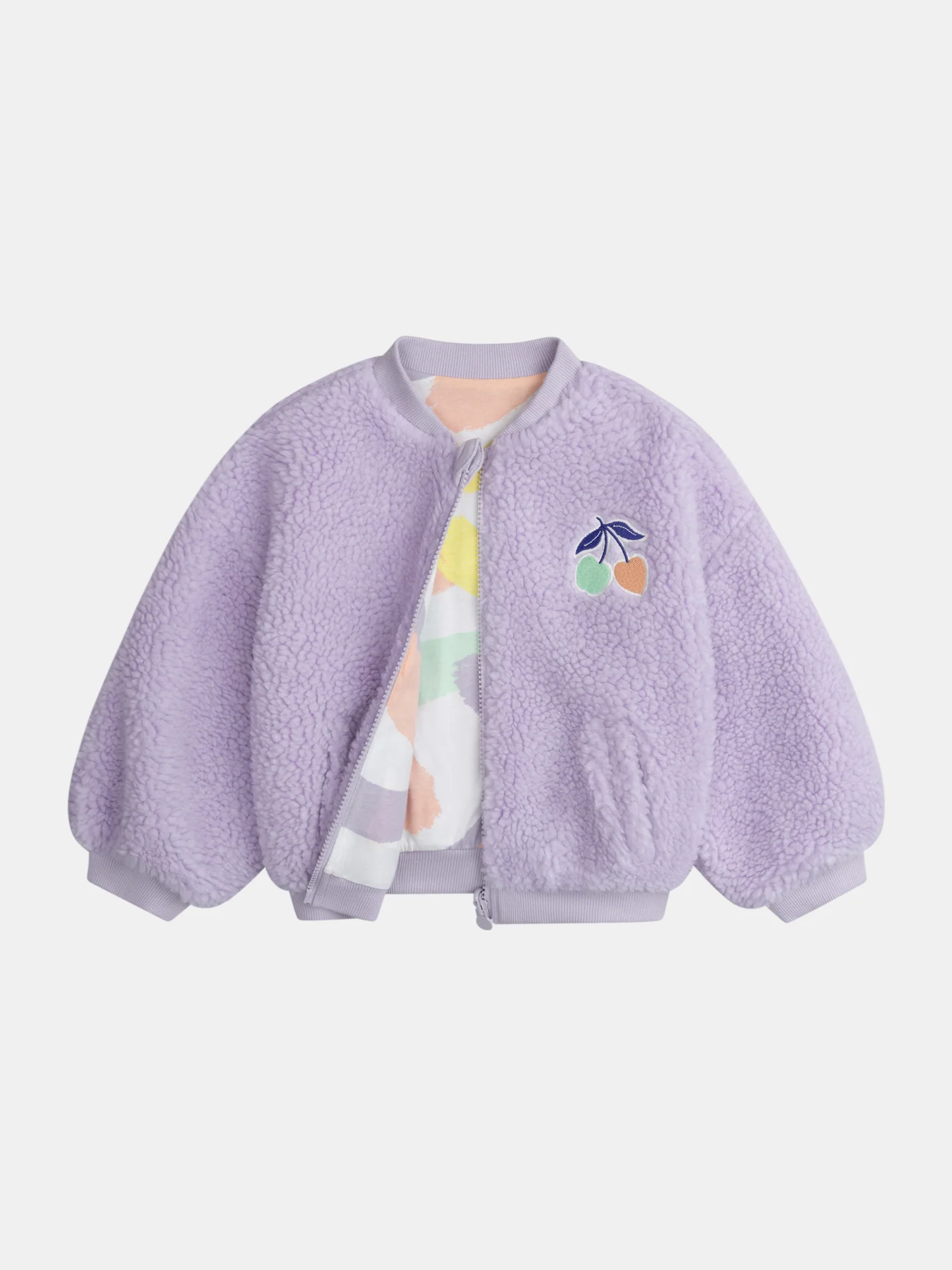 Veste réversible violette pour fille - Image 4